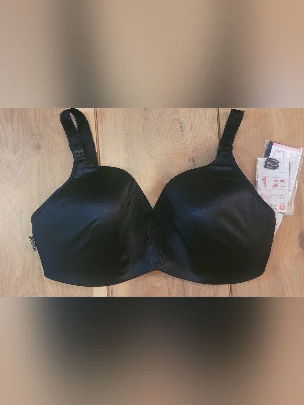 Bravado Designs Bliss Nursing Bra Black 36DDD(F) NWT Wire-Free T-Shirt Bra